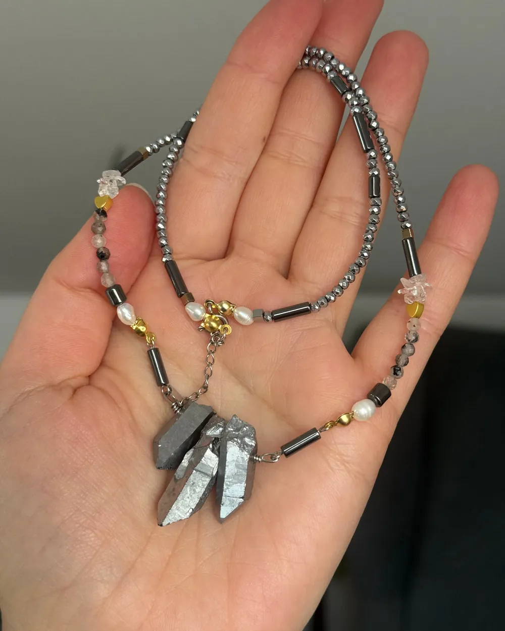 Choker: Kwarc Tytanowy, zdjęcie 4